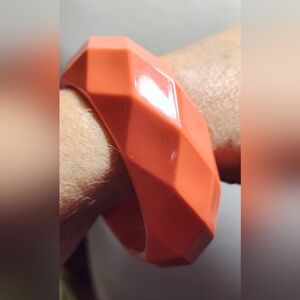 Orange Geometric Bracelet NWOT